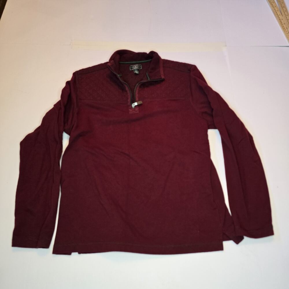 Vintage GH Bass & Co Men's 1/4 Zip Outdoor Hiking Trail Pullover Sweatshirt M